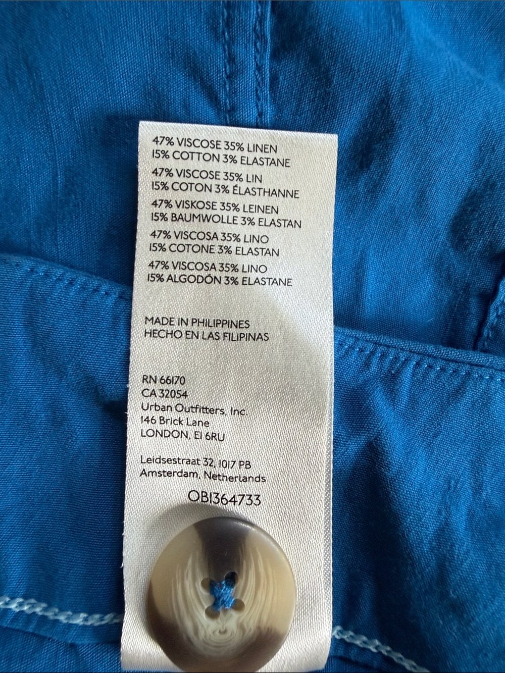 Maeve Anthropologie wide leg crop Colette pants in blue - Picture 6 of 6